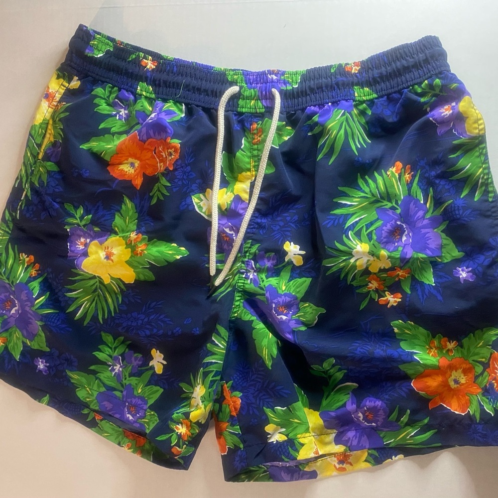 Polo by Ralph Lauren Floral Swim Trunks Men XL